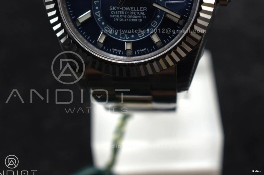 SS ZF 1:1 Edition Bracelet on 326934 SS 904L Blue Best Sky-Dweller A2824 Dial 1117